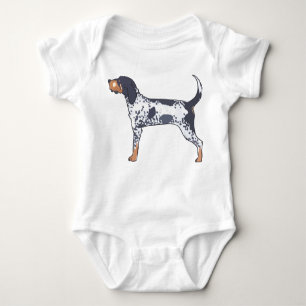 Bluetick Coonhound Baby Bodysuit