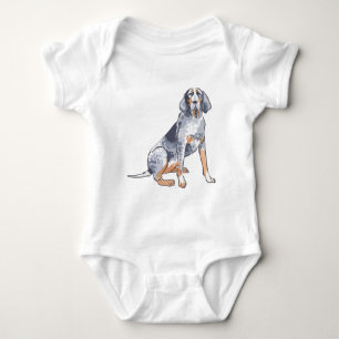 Bluetick Coonhound Baby Bodysuit