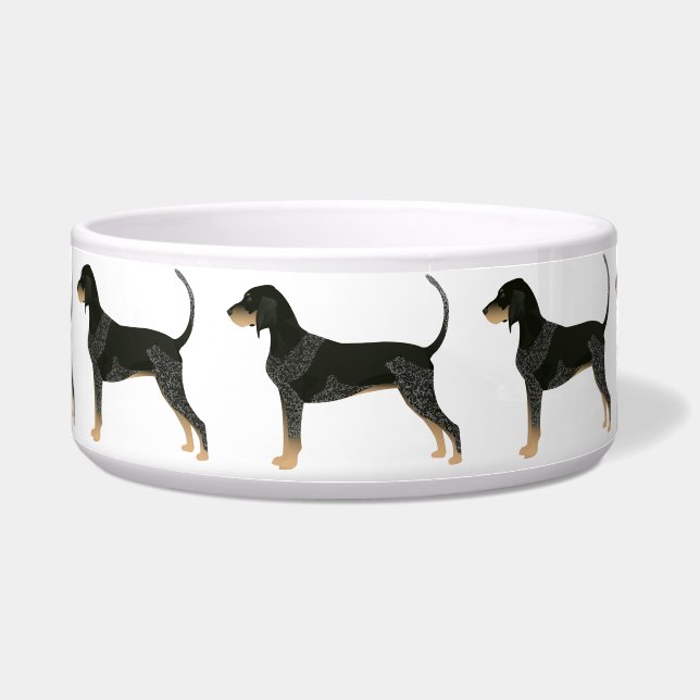 Bluetick Coonhound Basic Breed Customizable Design Bowl (Front)