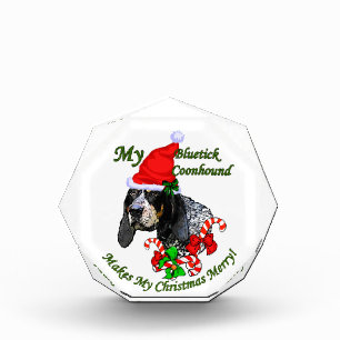 Bluetick Coonhound Christmas Acrylic Award