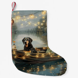 Bluetick Coonhound Christmas Festive Voyage Small Christmas Stocking