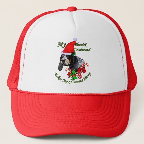 Bluetick Coonhound Christmas Gifts Trucker Hat