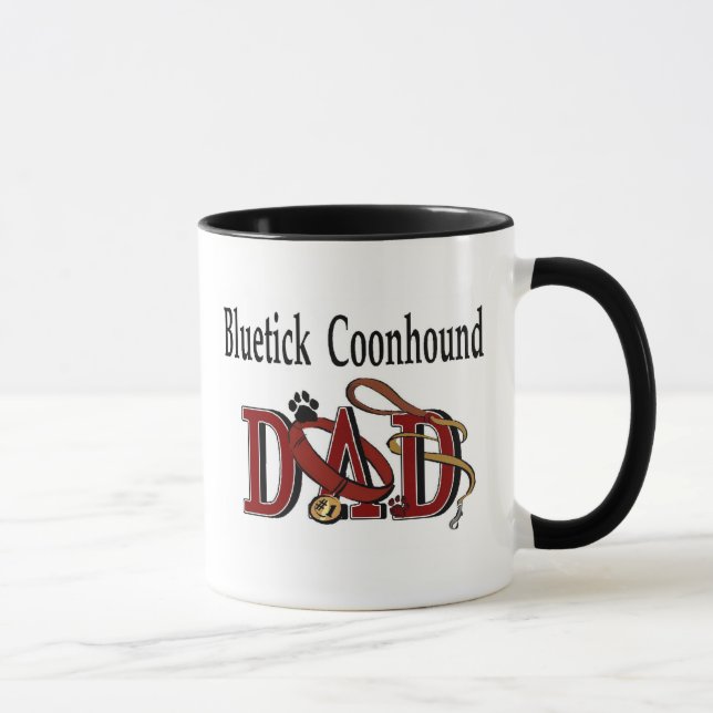 Bluetick Coonhound Dad Mug (Right)