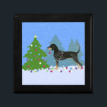 Bluetick Coonhound Decorating Christmas Tree Gift Box<br><div class="desc">Bluetick Coonhound hunting dog breed Christmas design. This dog breed can also represent: Black and Tan,  Coonhound,  hunting,  hound,  Hanover Hound,  Bracco Italiano,  French white and black hound,  Bleu de Gascogne,  Large Blue Gascony Hound,  Petit Gascon Saintongeois,  Spanish Pointer,  Burgos Pointer,  Latvian hound,  Austrian black and tan,  Ariegeois,  Artois</div>