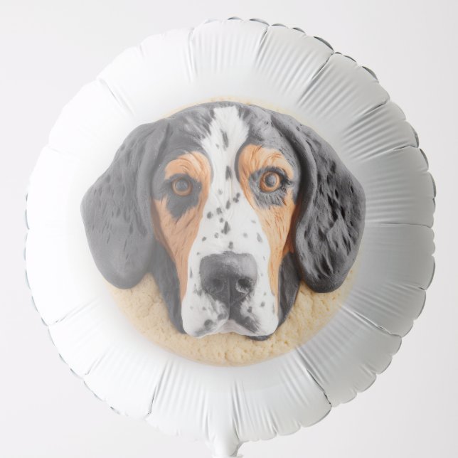 Bluetick Coonhound Dog 3D Inspired Balloon (Front)