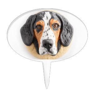 Bluetick Coonhound Dog 3D Inspired Cake Topper