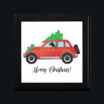 Bluetick Coonhound Dog Driving Christmas Car Jewelry Box<br><div class="desc">Bluetick Coonhound hunting dog breed Christmas design. This dog breed can also represent: Black and Tan,  Coonhound,  hunting,  hound,  Hanover Hound,  Bracco Italiano,  French white and black hound,  Bleu de Gascogne,  Large Blue Gascony Hound,  Petit Gascon Saintongeois,  Spanish Pointer,  Burgos Pointer,  Latvian hound,  Austrian black and tan,  Ariegeois,  Artois</div>
