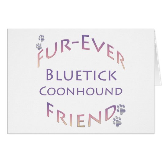 Bluetick Coonhound Furever Cards (Front Horizontal)