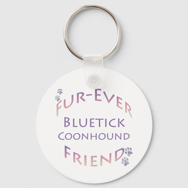Bluetick Coonhound Furever Keychain (Front)