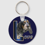 Bluetick Coonhound Gifts Keychain at Zazzle