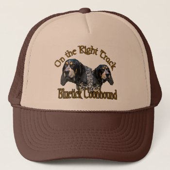 Bluetick Coonhound Gifts Trucker Hat by DogsByDezign at Zazzle