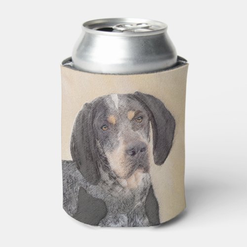 Bluetick Coonhound Painting _ Cute Original Dog Ar Can Cooler