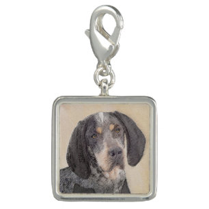 Bluetick Coonhound Painting - Cute Original Dog Ar Charm