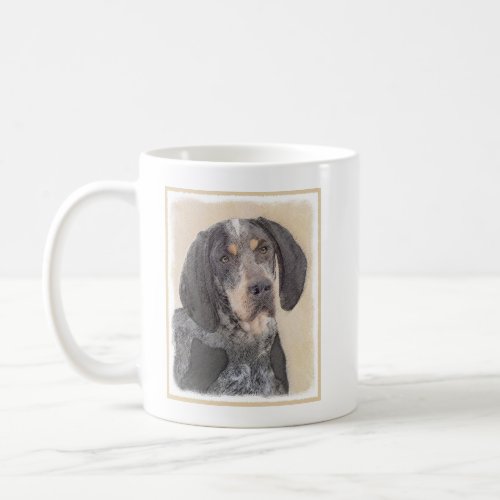 Bluetick Coonhound Painting _ Cute Original Dog Ar Coffee Mug