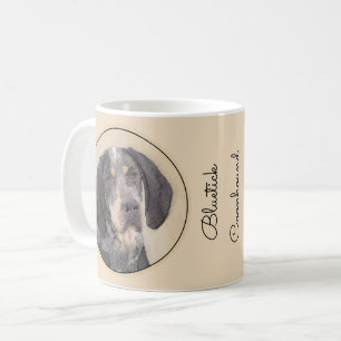 Bluetick Coonhound Painting - Cute Original Dog Ar Coffee Mug