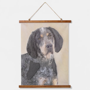 Bluetick Coonhound Painting - Cute Original Dog Ar Hanging Tapestry