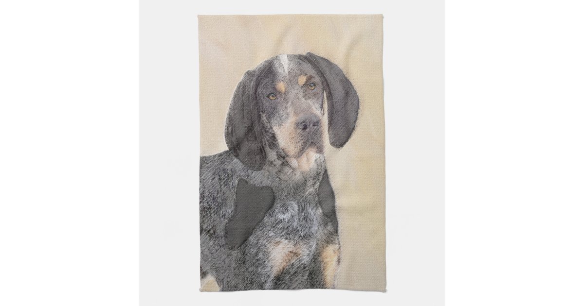 Black and Tan Coonhound Dish Towel