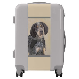Bluetick Coonhound Painting - Cute Original Dog Ar Luggage