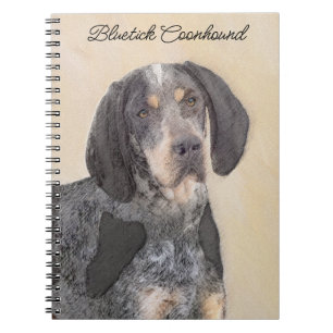 Bluetick Coonhound Painting - Cute Original Dog Ar Notebook