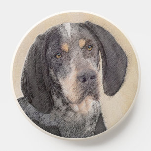 Bluetick Coonhound Painting - Cute Original Dog Ar PopSocket