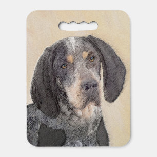 Bluetick Coonhound Painting - Cute Original Dog Ar Seat Cushion