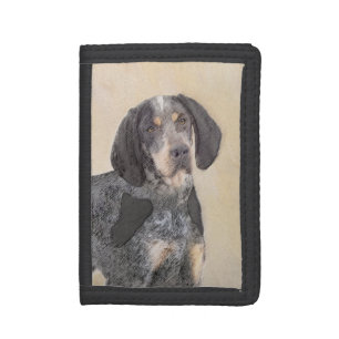 Bluetick Coonhound Painting - Cute Original Dog Ar Trifold Wallet