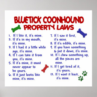BLUETICK COONHOUND PL2 POSTER