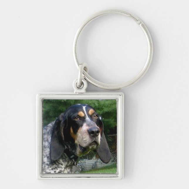Bluetick Coonhound.png Keychain (Front)