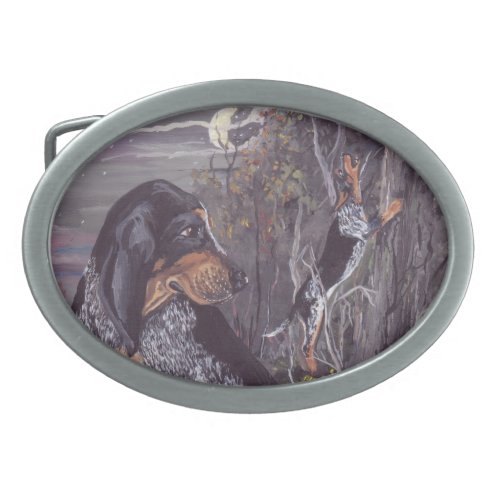 Bluetick Coonhound Puppy Dreamer Belt Buckle