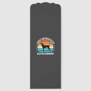 Bluetick Coonhound Retro Sunset Dog Bookmarks