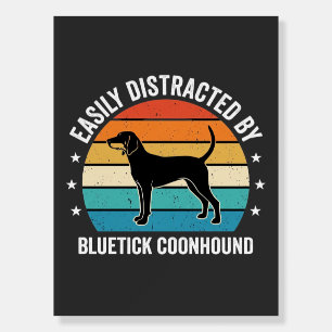 Bluetick Coonhound Retro Sunset Dog Foam Board