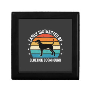 Bluetick Coonhound Retro Sunset Dog Gift Box