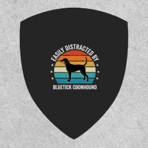 Bluetick Coonhound Retro Sunset Dog Patch