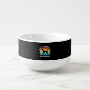 Bluetick Coonhound Retro Sunset Dog Soup Mug