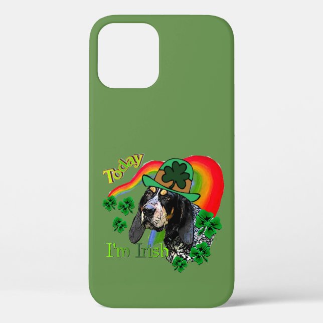 Bluetick Coonhound St Patricks Case-Mate iPhone Case (Back)