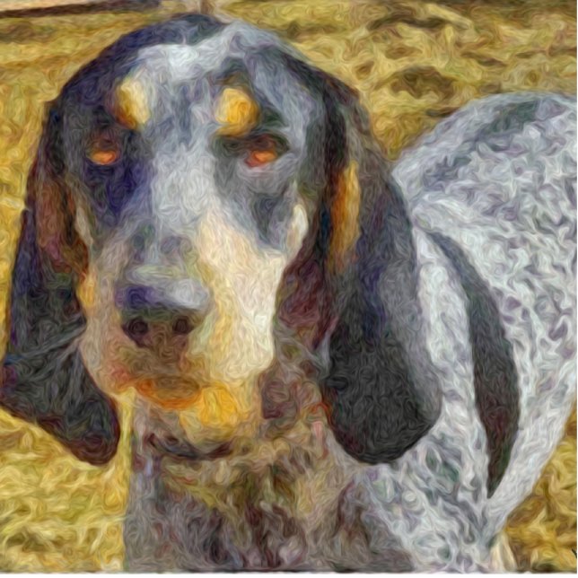 Bluetick Coonhound Statuette (Front)