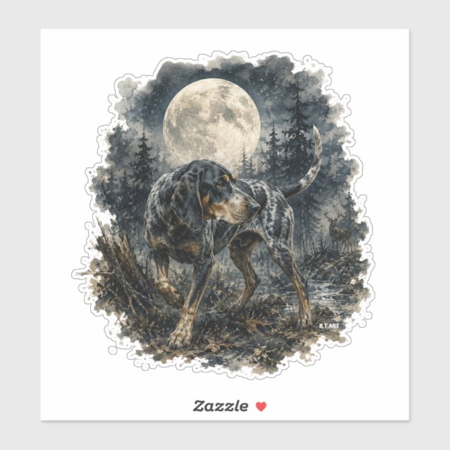 Bluetick Coonhound Sticker (Sheet)