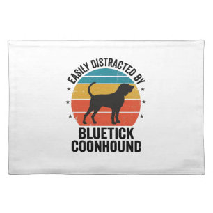 Bluetick Coonhound Vintage Dog Lover Shirt Design_ Cloth Placemat