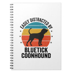 Bluetick Coonhound Vintage Dog Lover Shirt Design_ Notebook