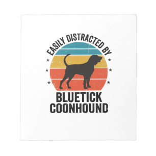 Bluetick Coonhound Vintage Dog Lover Shirt Design_ Notepad