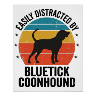 Bluetick Coonhound Vintage Dog Lover Shirt Design_ Poster