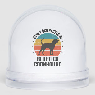 Bluetick Coonhound Vintage Dog Lover Shirt Design_ Snow Globe