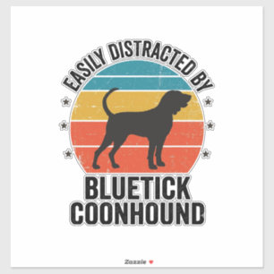 Bluetick Coonhound Vintage Dog Lover Shirt Design_ Sticker