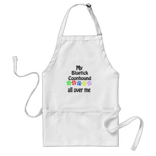 Bluetick Coonhound Walks Design Adult Apron