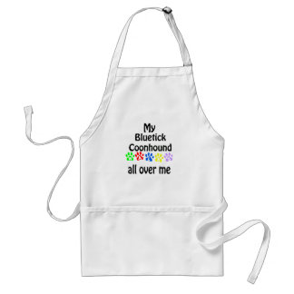 Bluetick Coonhound Walks Design Adult Apron