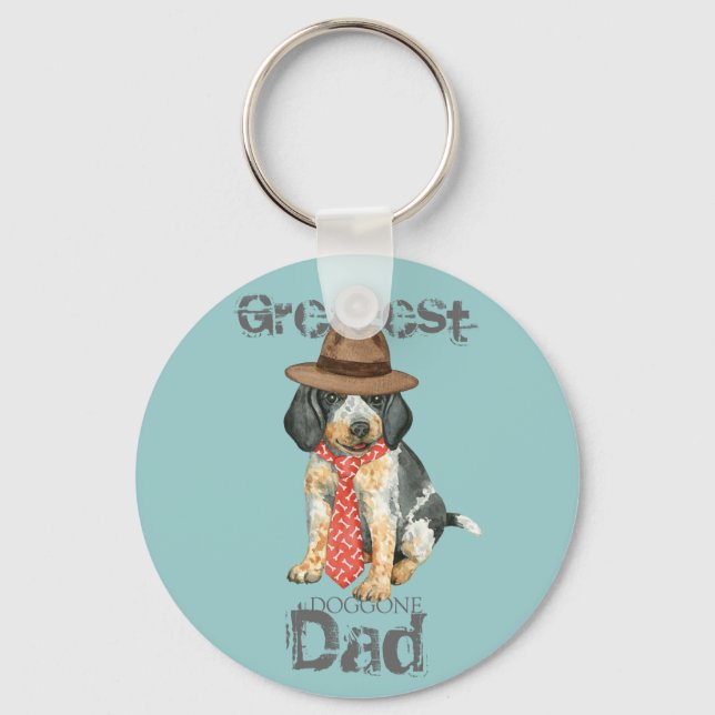 Bluetick Dad Keychain (Front)