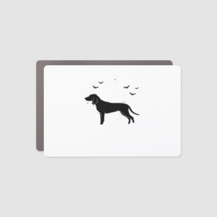 Bluetick Dog � Halloween Moon Silhouette Classic T Car Magnet