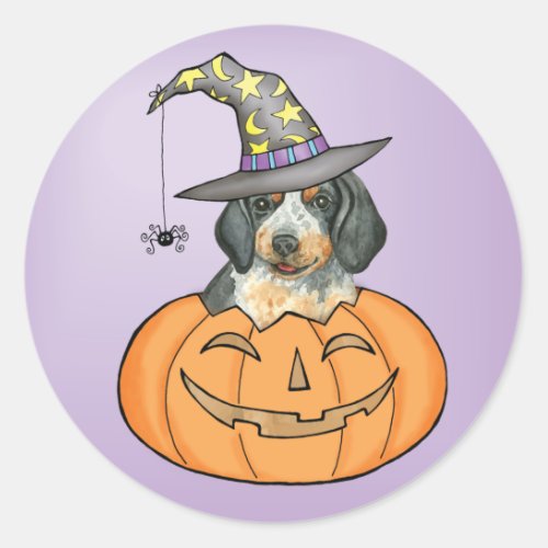 Bluetick Halloween Classic Round Sticker