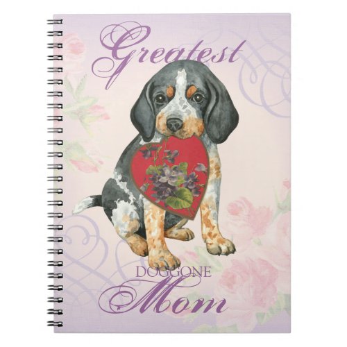 Bluetick Heart Mom Notebook