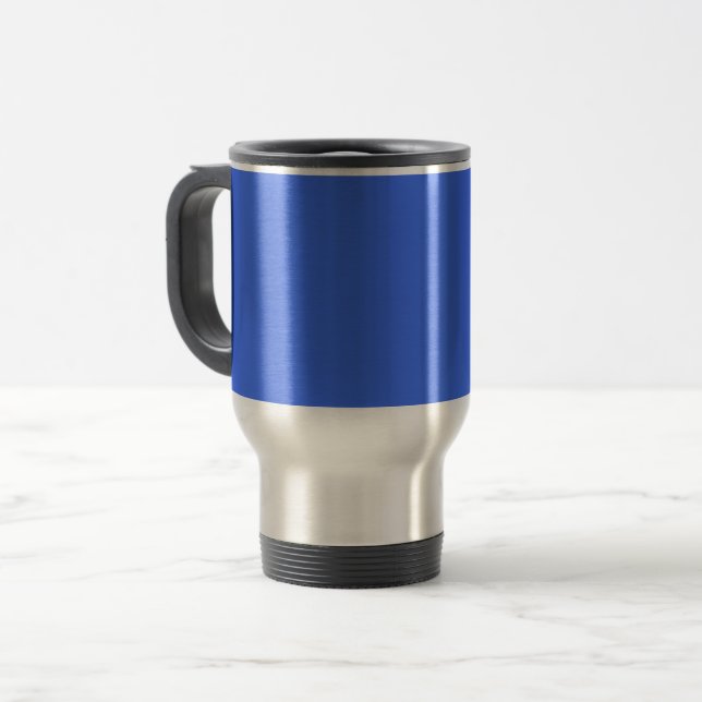 Bluetiful (solid color)  travel mug (Front Left)